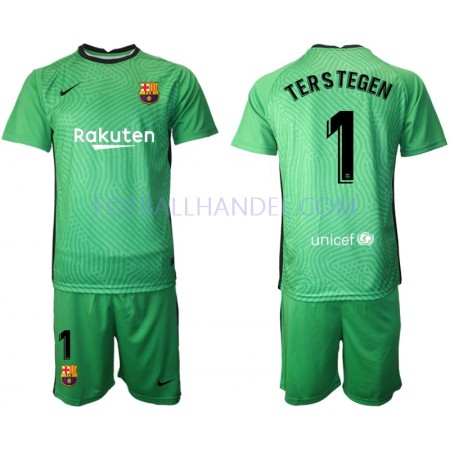 Barn Fotballdrakter Keeper FC Barcelona TER Stegen 1 2020-21 Kortermet M001